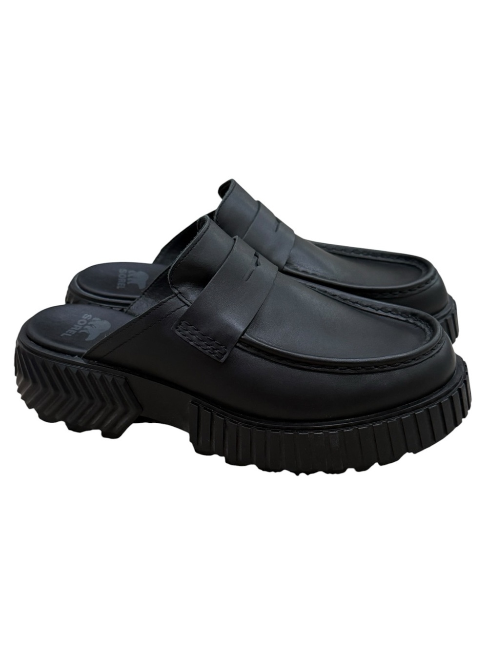 Sorel Ona Ave Penny Loafer Mules In Black